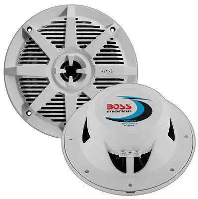 Boss 6.5&quot; 2-Way Coaxial Marine Speaker 200W White