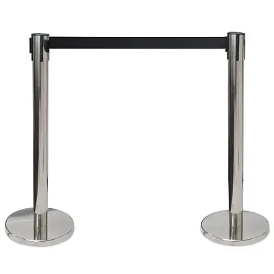3ft. Control Stanchions | Retractable 6.25 ft. Belt MSTN-002