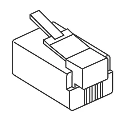 8 Conductor Modular Plug Mtp8X