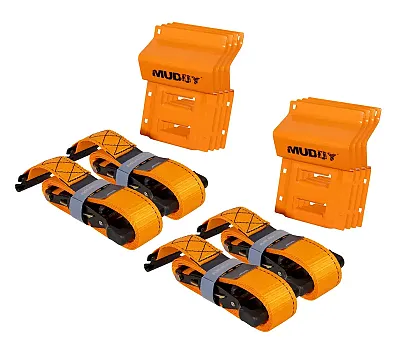 Muddy WCTDK-4PK Utv Wheel Chock Tie-Down Kit 4 Pack - Or