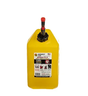MIDWEST CAN 6010 5G Diesel Can W/ Speed-Flo Spout