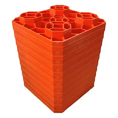 Maxsa Innovations 39345 Rv Leveling Pad, 10-Piece Set, Orange