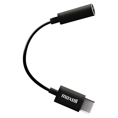 Maxell 197294 Sync-Up 3.5-Mm To Usb-C Stereo Headphone Adapter Cable, 197294