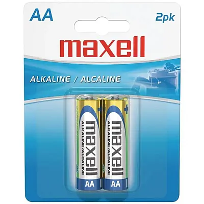 Maxell 723407 - Lr62Bp Alkaline Batteries (Aa; 2 Pk; Carded)