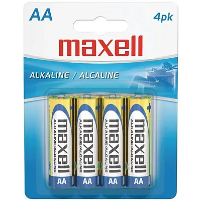 Maxell 723465 - Lr64Bp Alkaline Batteries (Aa; 4 Pk; Carded)