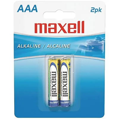 Maxell 723807 - Lr032Bp Alkaline Batteries (Aaa; 2 Pk; Carded)
