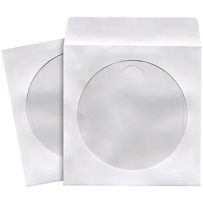 Maxell 190135 - C Cd/Dvd Storage Sleeves (White; 50 Pk)