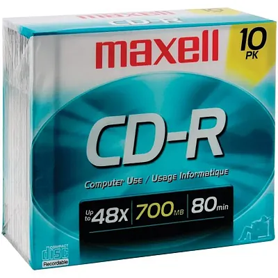 MAXELL 622860/648210 80-Minute/700MB CD-Rs