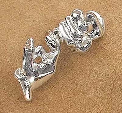 Friendship Silverplate Pin