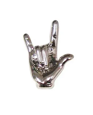 I Love You Silver Pin