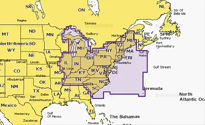 NAVIONICS 010C137030 U.S. East