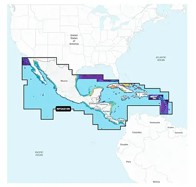 NAVIONICS 010C145940 Central America & Caribbean