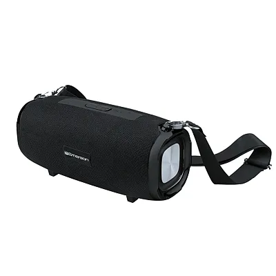 Emerson Eas-3000 Portable Bluetooth Speaker With Fm Radio And Carrying Strap, Bl