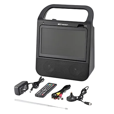 Emerson Edl-3000 Combo 10-In. Portable Tv And Bluetooth In/Out Dvd/Cd/Usb/Fm Rad