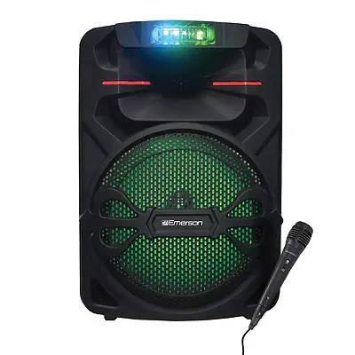 Emerson Eds-1200 Portable Bluetooth Party System, True Wireless, With Led Lighti