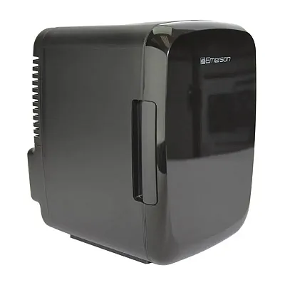 Emerson Efc-5000-Black 6-Can 4.2-Qt. Portable Mini Fridge Cooler, Efc-5000 (Blac