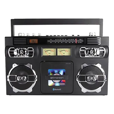 Emerson Epb-3004 Bluetooth Cd/Radio Retro Boom Box, Black, Epb-3004