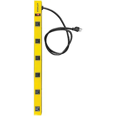 Stanley 31613 6-Ac Outlet 600-Joules Shopmax Pro Surge Protector Power Bar, 4-Ft