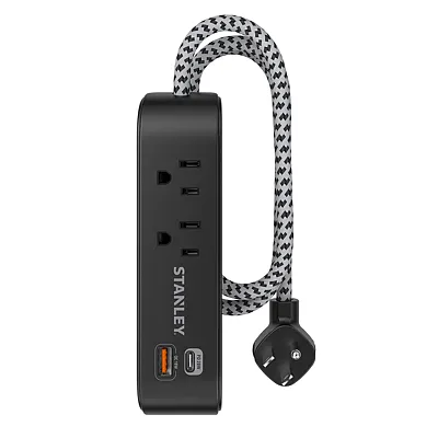 Stanley 33255 2-Ac Outlet 2-Usb Port 300-Joules Surgemax Surge Protector Power S