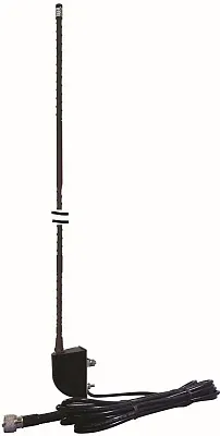 4' Fiberglass No Ground Side Mount Antenna Black Ngp1Sm-B