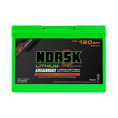 NORSK INC B12120GHS 12V-120Ah-Lifepo4-Starting