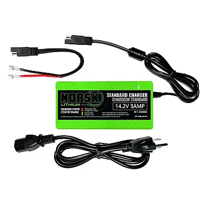 NORSK INC C14003 14.2V-3A Lifepo4 Charger W/Sae Cabl