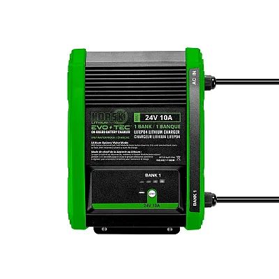 NORSK INC NCAC11006 1 Bank 24V-10A Lifepo4 Batt Chgr