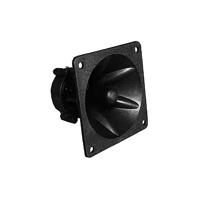 Nippon Tweeter 3.25&quot; Square Flush Mount Black; Super Horn