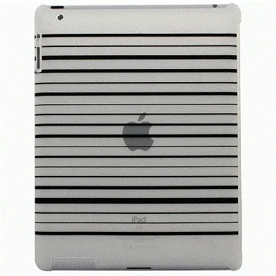 NUU BaseCase Stripe Protective Case iPad 2 & new iPad - Black St