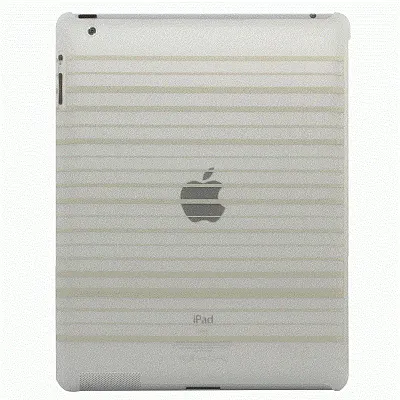 NUU BaseCase Stripe Protective Case iPad 2 & new iPad - White St