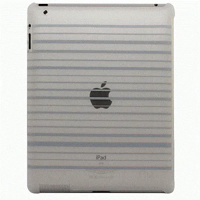 NUU BaseCase Stripe Protective Case iPad 2 & new iPad - Gray Str