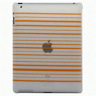 NUU BaseCase Stripe Protective Case iPad 2 & new iPad - Orange S