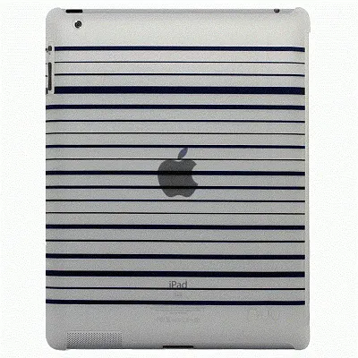 NUU BaseCase Stripe Protective Case iPad 2 & new iPad - Navy Str