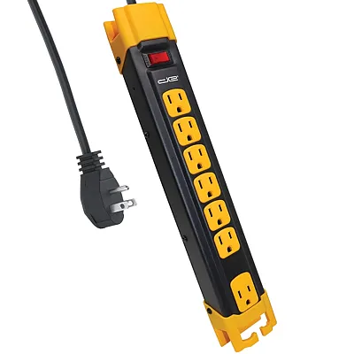 Digital Energy Dee1-1136 6-Ac Outlet 1,350-Joules Metal Surge Protector Power St