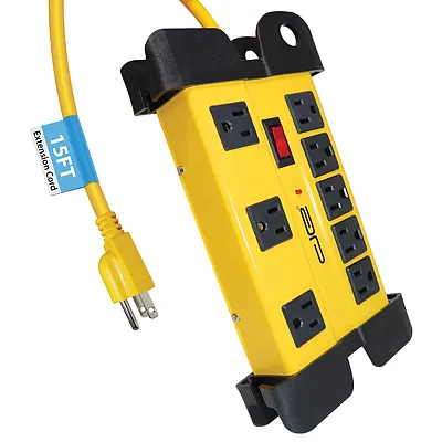 Digital Energy Dss5-1014-Ylw 8-Ac Outlet 1,050-Joules Heavy-Duty Metal Surge Pro
