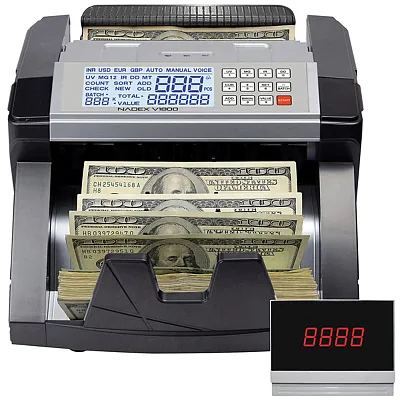Nadex Coins Ncc1-1141 V1800 Money Counter And Counterfeit Detector