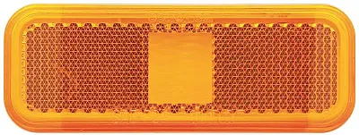 OPTRONICS A44ABP Amber Lens Rect Clnce Light