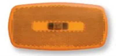 OPTRONICS MC32ABS M/C; Oval;Blk Base; Amb