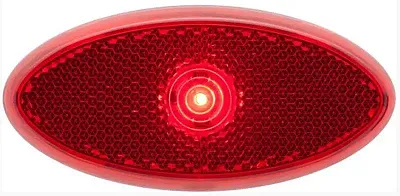 OPTRONICS MCL0028RBB Led 2X4 M/C;Red;Rflx;Low Prof;Black