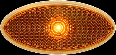 OPTRONICS MCL0030ABB Led 2X4 M/C;Amb;Rflx;Blckbase;Hardw