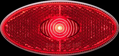 OPTRONICS MCL0030RBB Led 2X4 M/C;Red;Rflx;Blckbase;Hardw