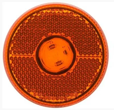 OPTRONICS MCL0039ABB Led 2 1/2 M/C;Amb;Reflx;Hardw;Black
