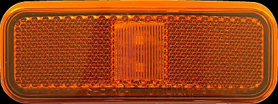 OPTRONICS MCL40ABBP 2Led Ylw Marker Light W/Reflex Lens