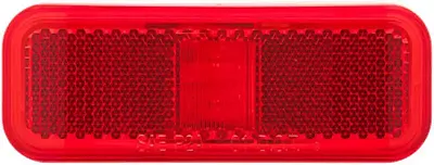 OPTRONICS MCL44RB1 Led Mark Light;Rect;1 Wire;Red