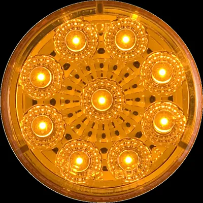 OPTRONICS MCL50AB Led Miroflex 2'Rnd;9 Diode;Amber