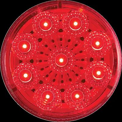 OPTRONICS MCL50RB Led Miroflex 2'Rnd;9 Diode;Red