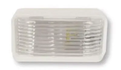 OPTRONICS RVPL1CP Porch Light Square;No Switch;Clear;