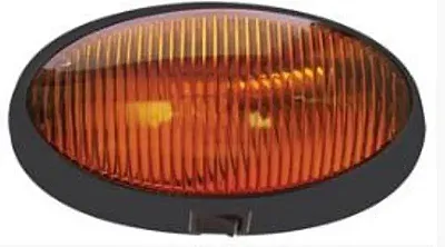 OPTRONICS RVPL7ABP Porch Oval W Switch;Black Base:A;