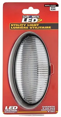 OPTRONICS RVPLL11CFS Led Porch;Oval;Black:Clear