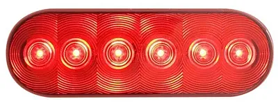 OPTRONICS STL12RBP Led Tail;6&#039; 6 Diode;Recessed;Red